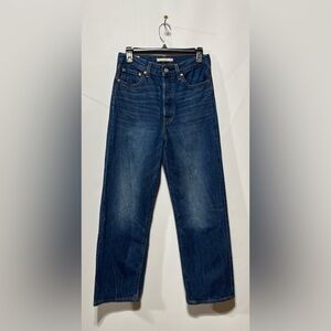 Levi's Women's Straight Leg Jeans - Dark Blue